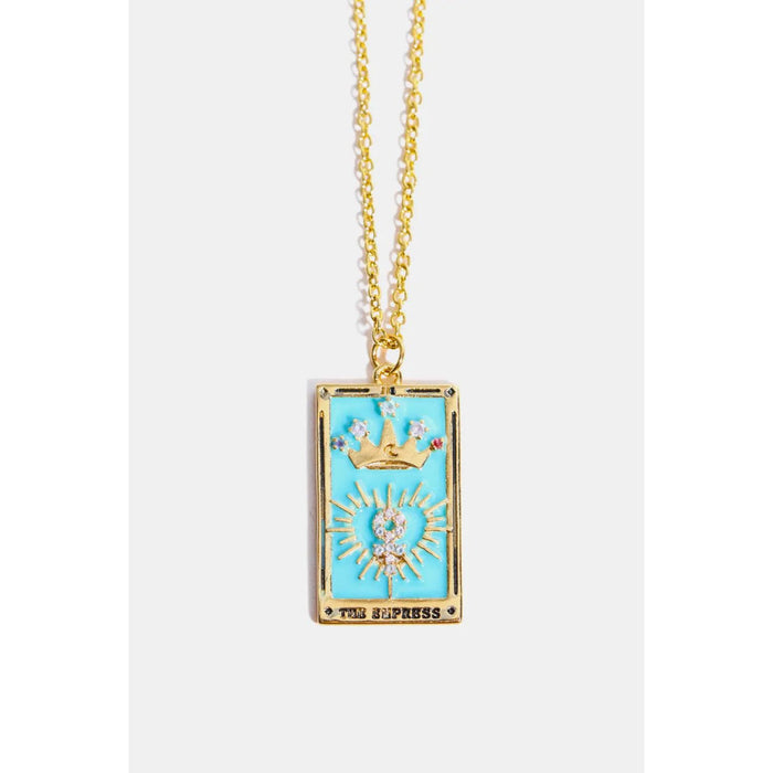 Tarot Card Pendant Stainless Steel Necklace