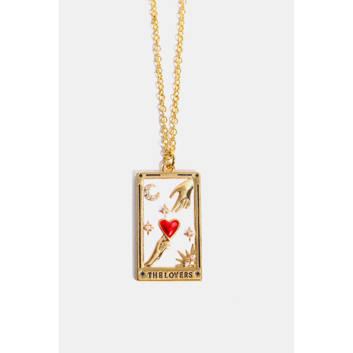 Tarot Card Pendant Stainless Steel Necklace