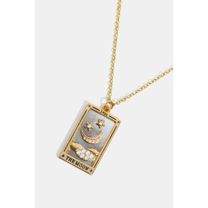 Tarot Card Pendant Stainless Steel Necklace