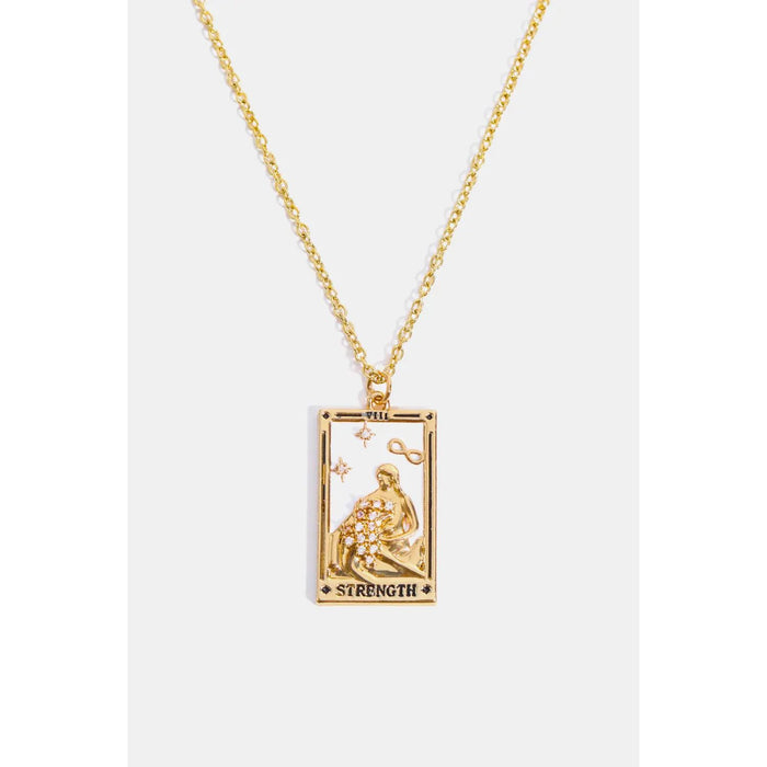 Tarot Card Pendant Stainless Steel Necklace