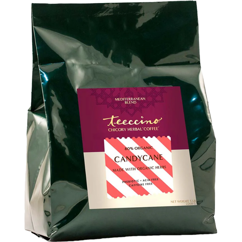 Teeccino Candy Cane Chicory Herbal Coffee Herbal Coffee