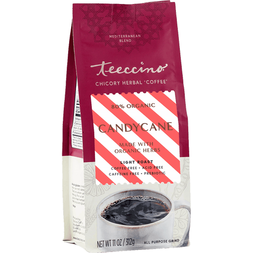 Teeccino Candy Cane Chicory Herbal Coffee Herbal Coffee