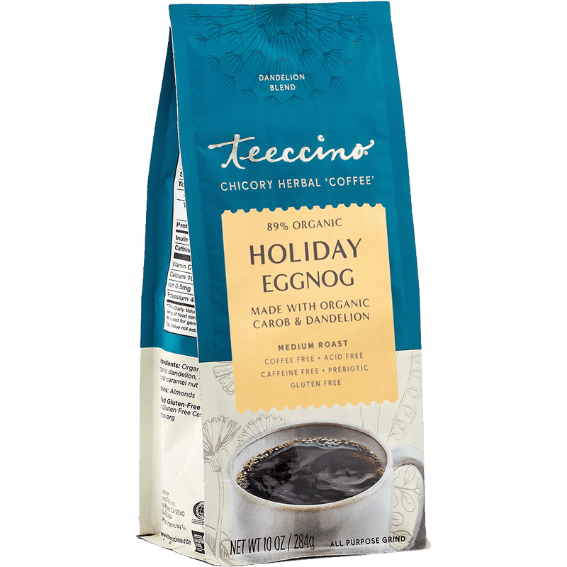 Teeccino Holiday Eggnog Herbal Coffee Herbal Coffee