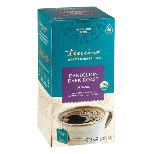 Teeccino Dandelion Dark Roast Roasted Herbal Tea Herbal Tea