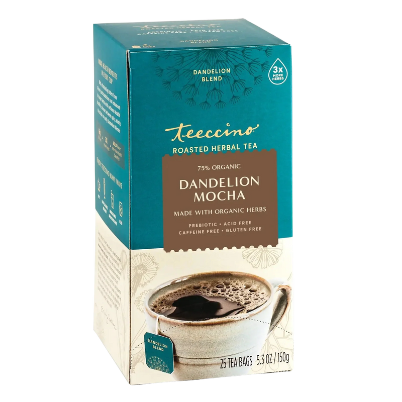Teeccino Dandelion Mocha Roasted Herbal Tea Herbal Tea