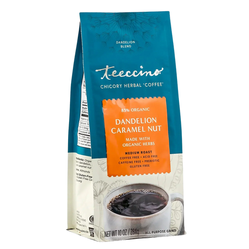 Teeccino Dandelion Caramel Nut Chicory Herbal Coffee Herbal Coffee