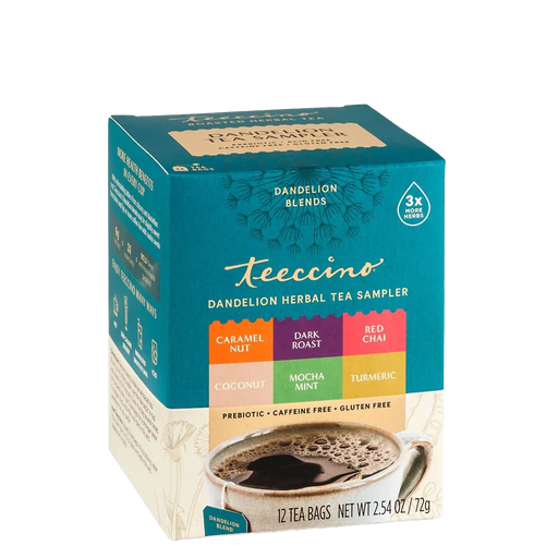 Teeccino Dandelion Herbal Tea Sampler Box Samplers