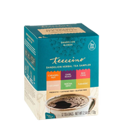 Teeccino Dandelion Herbal Tea Sampler Box Samplers Dark Cyan Sampler Box