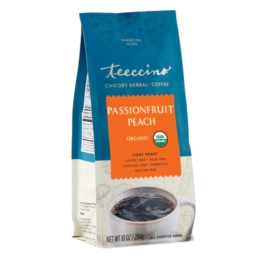 Teeccino Dandelion Passionfruit Peach Herbal Coffee Herbal Coffee