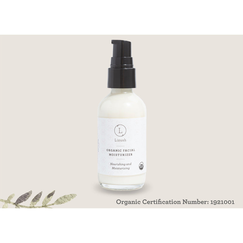 Lizush ORGANIC FACIAL MOISTURIZER Nourishing and Moisturizing