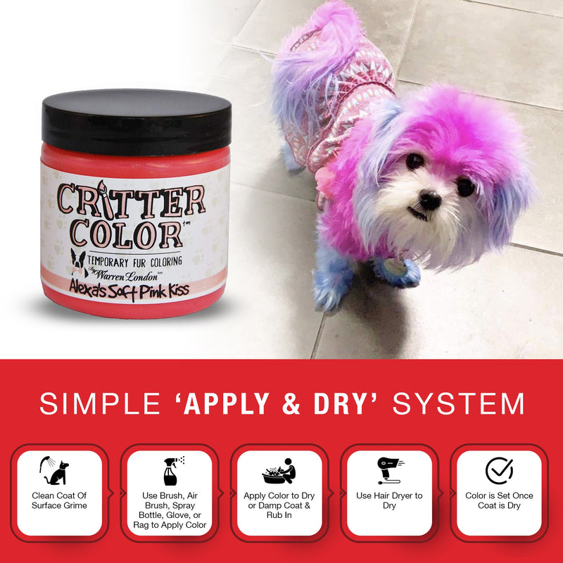 Warren London Critter Color - Temporary Pet Fur Coloring/Dog Dye Spa Product