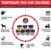 Warren London Critter Color - Temporary Pet Fur Coloring/Dog Dye Spa Product