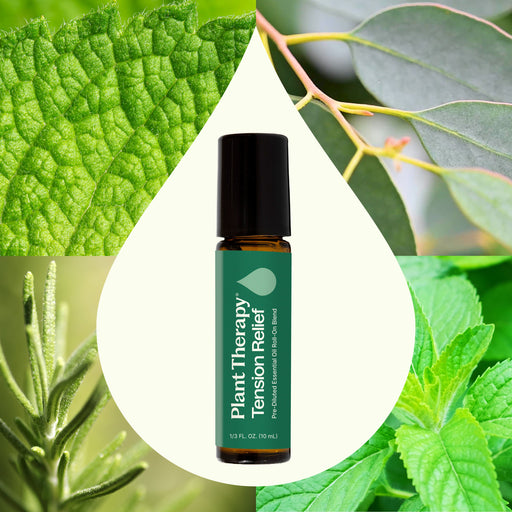 Plant Therapy Tension Relief Essential Oil Blend Pre-Diluted Roll-On Essential Oil
