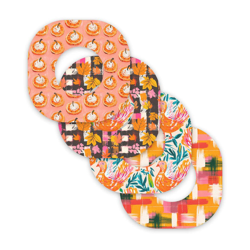 Peelz Thankful Variety Dexcom G7 and Stelo Patch Tape - Pump Peelz Patch Medical Tape