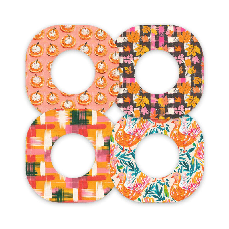 Peelz Thankful Variety Dexcom G7 and Stelo Patch Tape - Pump Peelz Patch Medical Tape