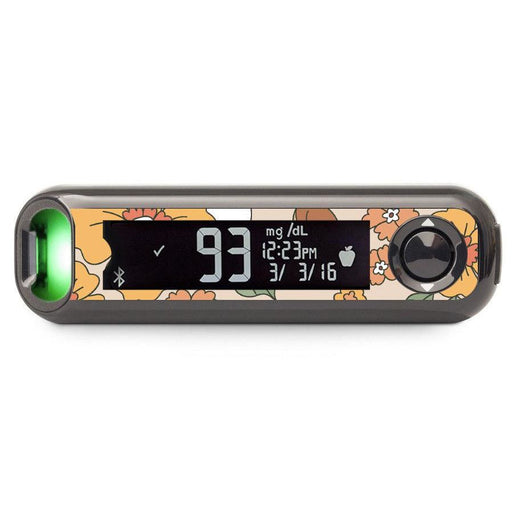 Peelz Thanksgiving Floral Bayer Contour© Next One Glucometer Peelz/Stickers