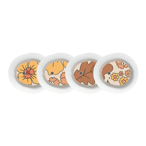 Peelz Thanksgiving Floral Designed for the DEXCOM G7 and Stelo Transmitter Peelz/Stickers
