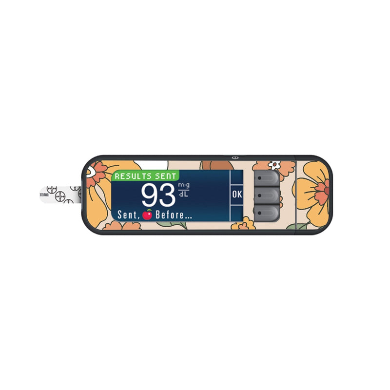 Peelz Thanksgiving Floral for Bayer Contour Next Glucometer Peelz/Stickers