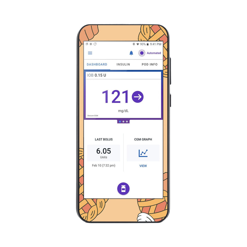 Peelz Thanksgiving Pies Sticker for Omnipod® 5 Controller – Pump Peelz Peelz/Stickers