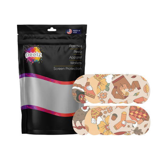 Peelz Thanksgiving Variety Pack Medtronic Guardian Connect Patch Tape - Pump Peelz Patch Medical Tape