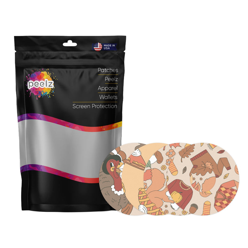 Peelz Thanksgiving Variety Pack Patch Tape Designed for the FreeStyle Libre 3 Plus & Lingo Patch Medical Tape