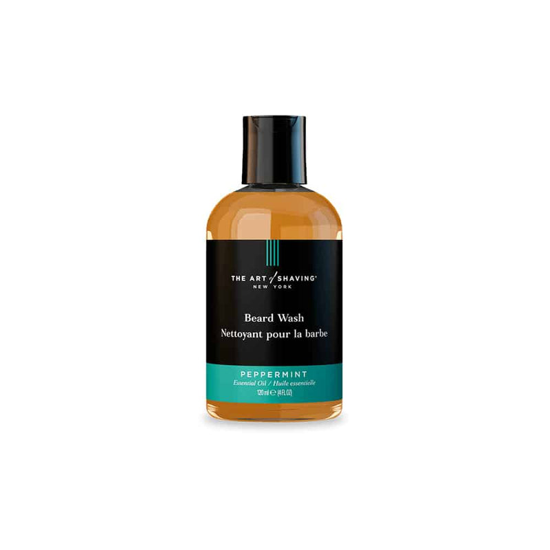 Nava Beauty The Art of Shaving Beard Wash- Peppermint 4 OZ Black
