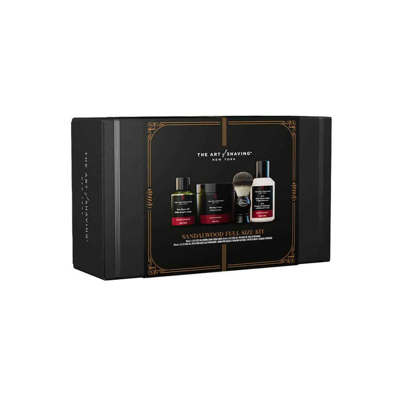 Nava Beauty The Art of Shaving Sandalwood Full Size Kit with Shaving Brush Gift Sets Dark Slate Gray Default Title