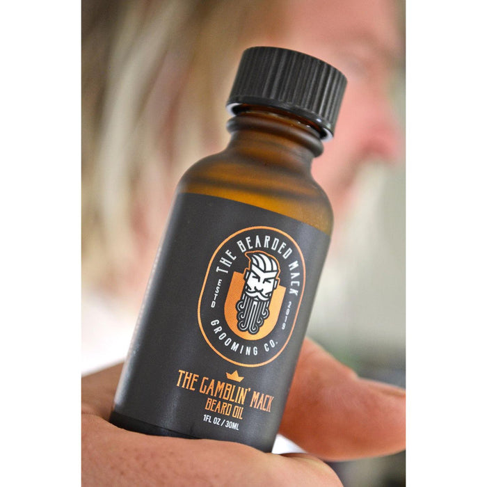 The Bearded Mack Grooming Co The Gamblin' Mack Beard Oil - Oud, Leather + Frankincense