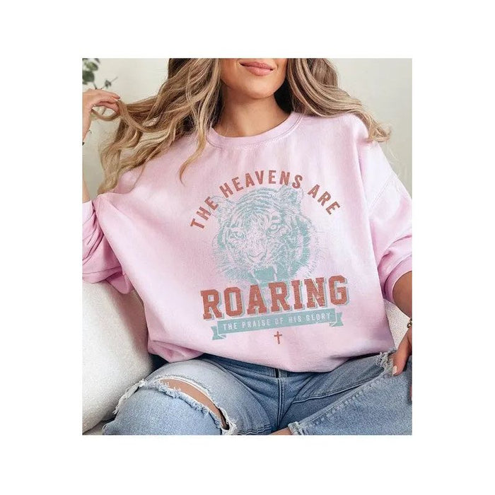 The Heavens Are Roaring Graphic Fleece Sweatshirts