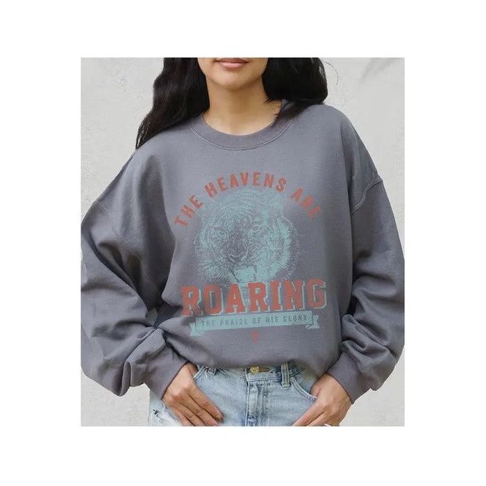 The Heavens Are Roaring Graphic Fleece Sweatshirts