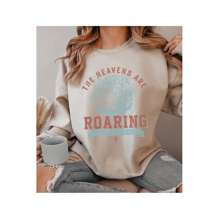 The Heavens Are Roaring Graphic Fleece Sweatshirts