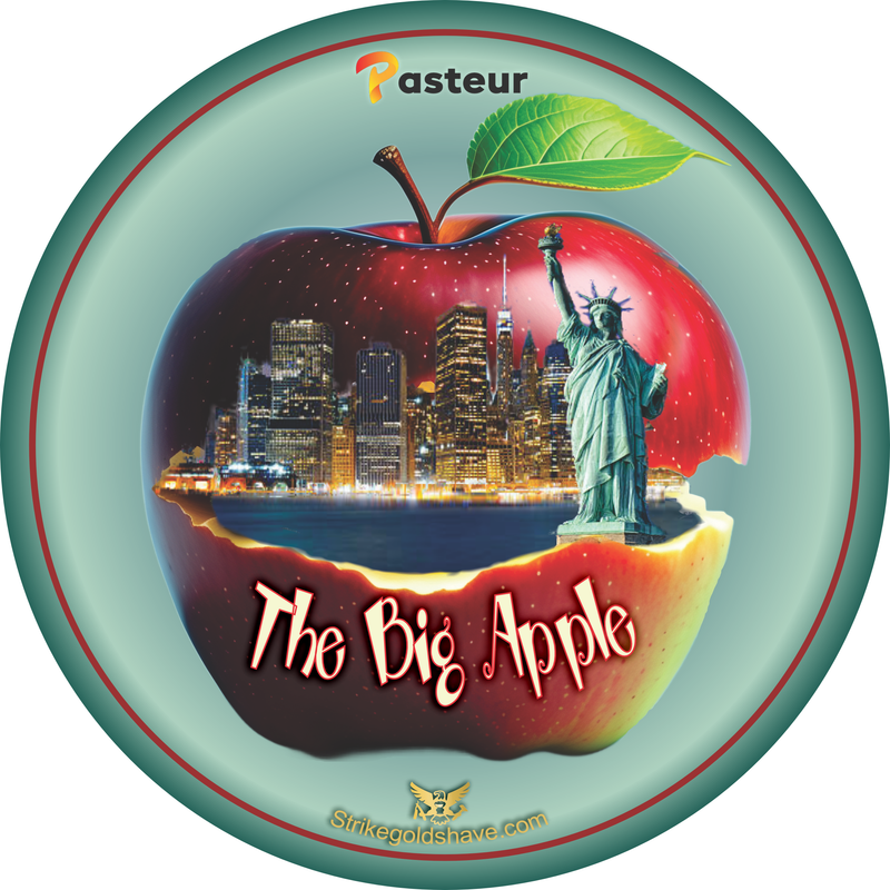 Strike Gold Shave Strike Gold Shave x Pasteur “The Big Apple” Shaving Collection Shaving Set White Smoke Shaving Soap 5 oz,Aftershave 3.4 oz