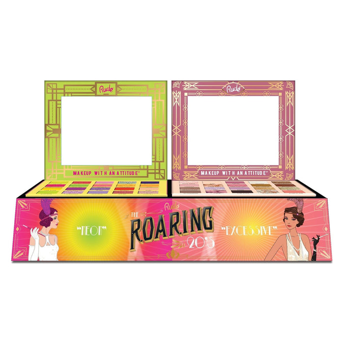 Rude Cosmetics - Rude Cosmetics - The Roaring 20's Eyeshadow Palette Display Set B, 24pcs