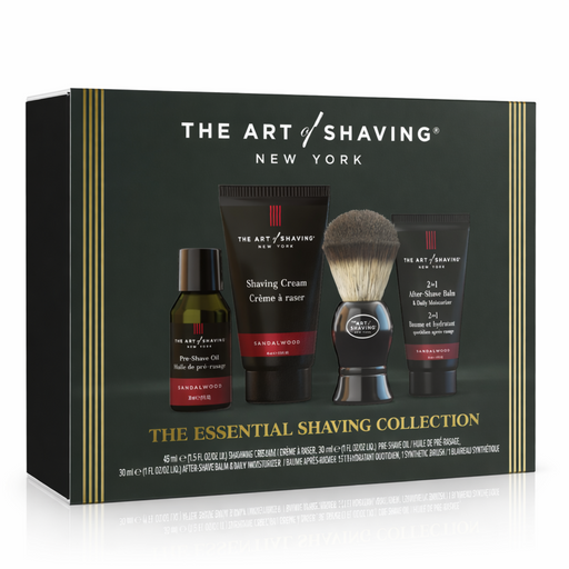 Nava Beauty The Art of Shaving Essential Shaving Collection Sandalwood Bath & Body Dark Slate Gray Full Size Collection