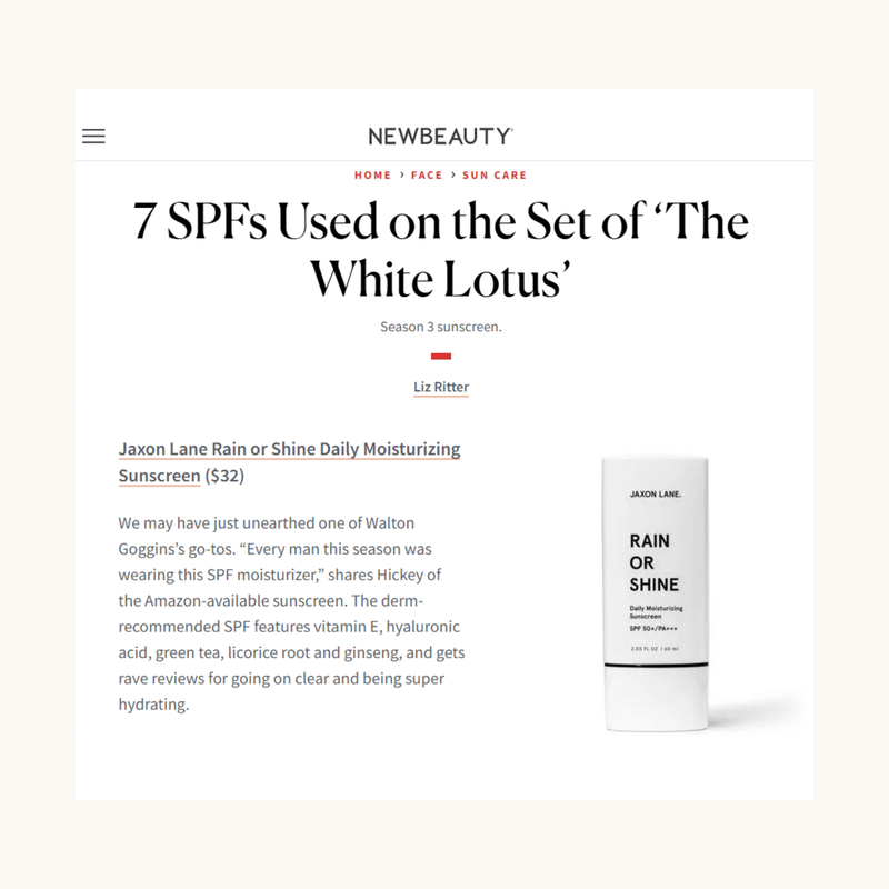 JAXON LANE Rain Or Shine - Daily Moisturizing Sunscreen