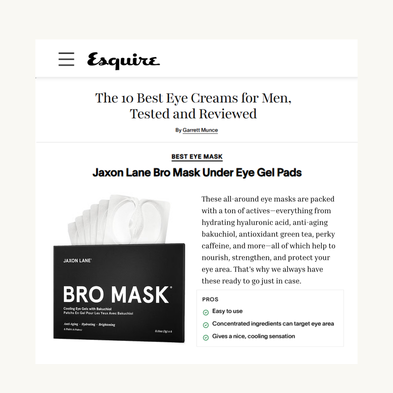 JAXON LANE Bro Mask Eye Gels - Cooling Eye Gels (6 Pack) Mask