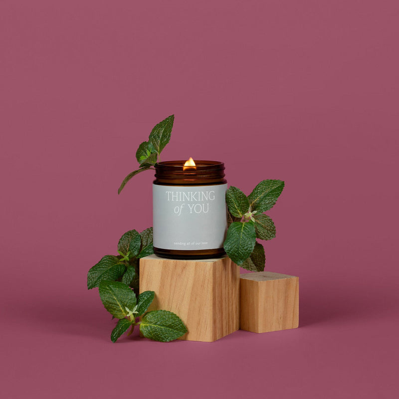 Fontana Candle Co Thinking of You Jar Candle Candles Maroon