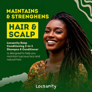 Locsanity Rosewater and Peppermint Moisturizing, Conditioning and Nourishing Shampoo Shampoo & Conditioning