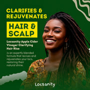 Locsanity Locsanity Rosewater Peppermint Apple Cider Vinegar Clarifying Hair Rinse Detox 8oz Treatments