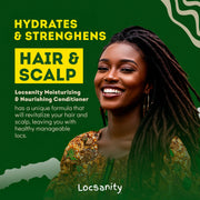 Locsanity Rosewater and Peppermint Moisturizing and Nourishing Conditioner Shampoo & Conditioning