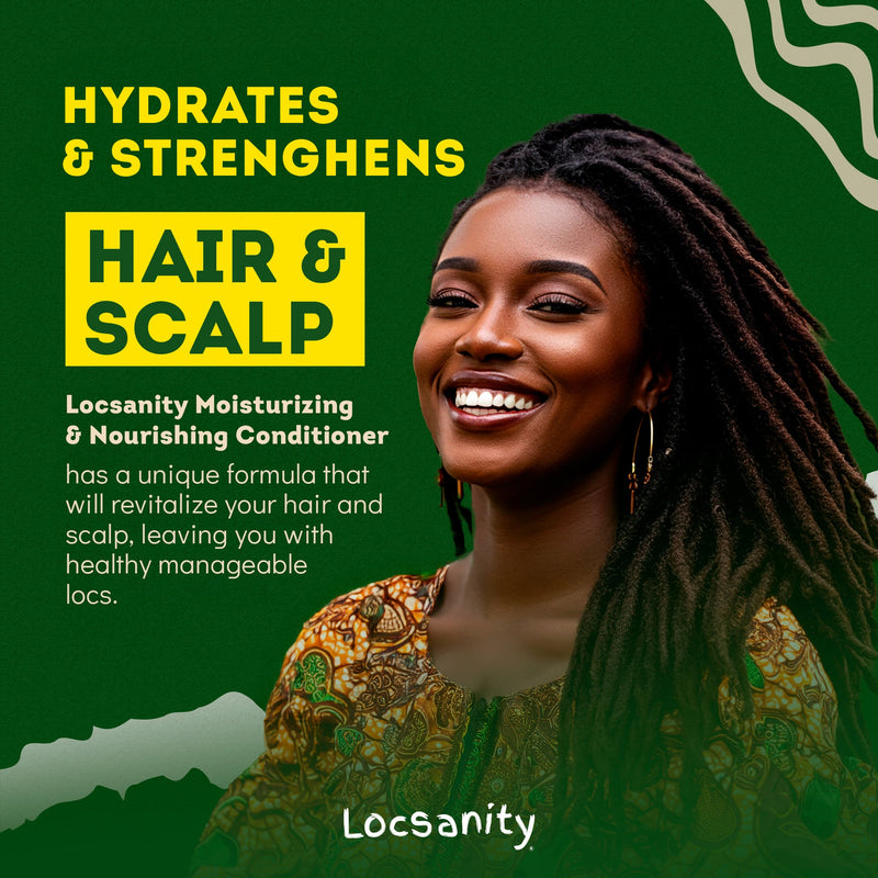 Locsanity Rosewater and Peppermint Moisturizing and Nourishing Conditioner Shampoo & Conditioning