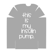 Peelz This is my insulin pump - Grey - Pod Sticker – Pump Peelz Peelz/Stickers