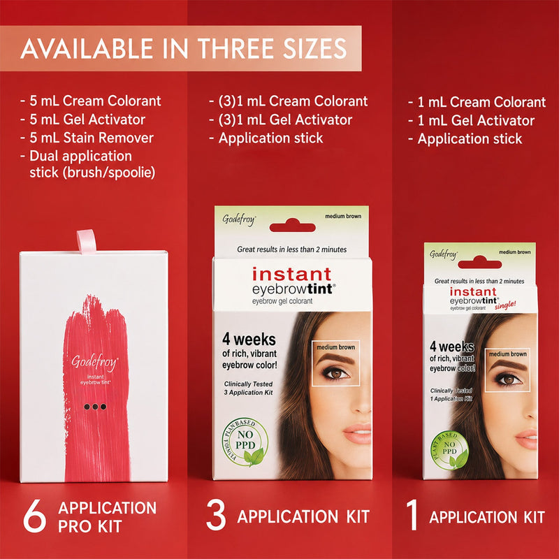 Stirling Soap Co Instant Eyebrow Tint | Natural Eyebrow Tinting Kit by Godefroy Eyebrow Tint