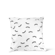 GladGirl Throw Pillow Cover - Eyelash Pattern 18" x 18" Marketing