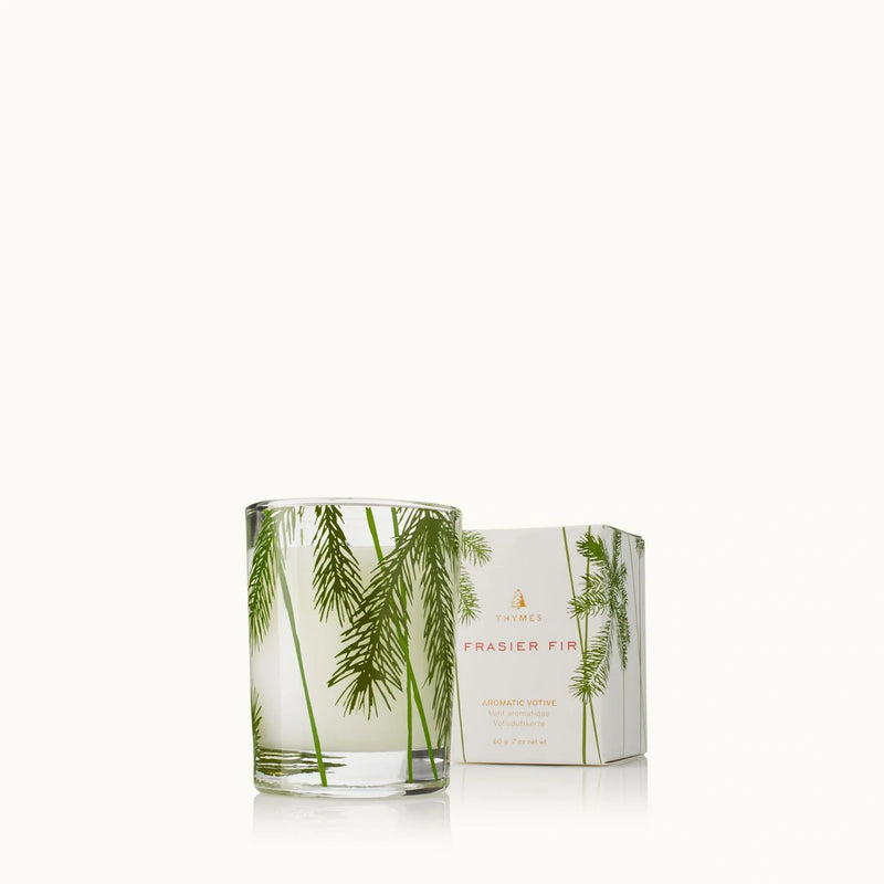 Nava Beauty Thymes Frasier Fir Pine Needle Candle 6.5 OZ Light Gray 2 Oz - Votive