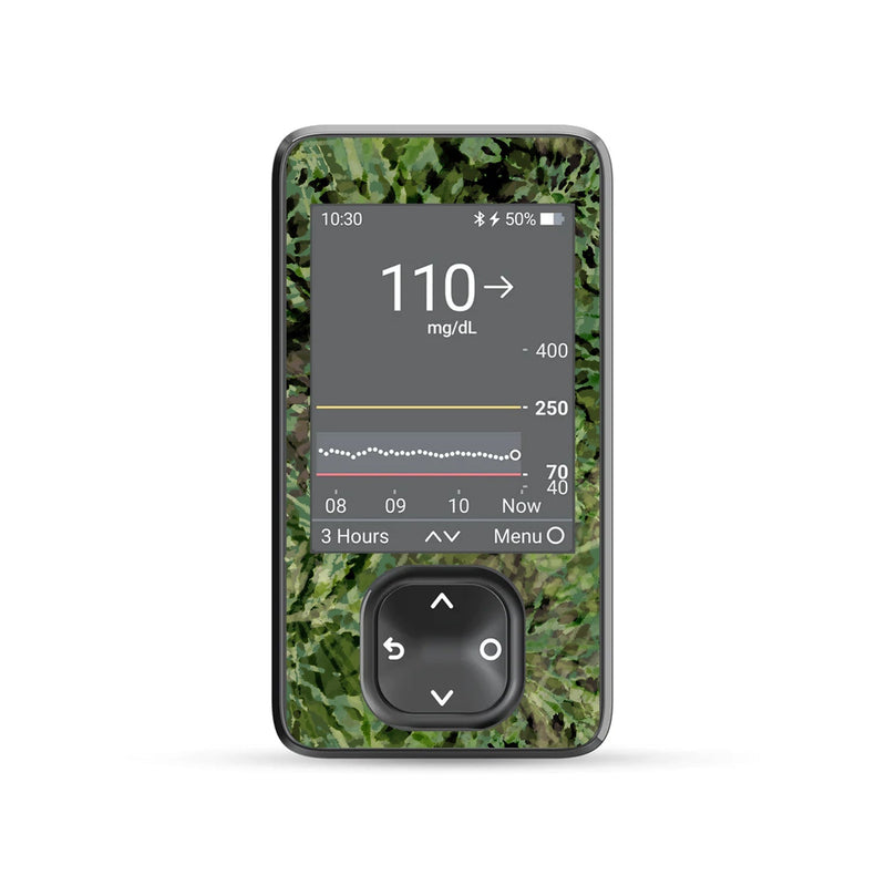 Peelz Tie Dye Camo DEXCOM G7 and Stelo Touchscreen Receiver Peelz/Stickers
