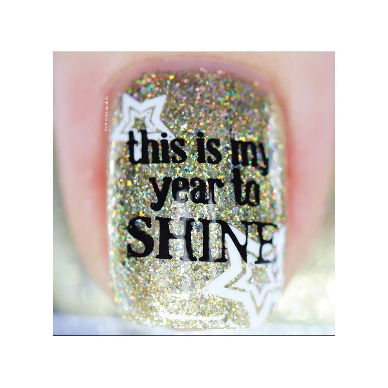 UberChic Beauty New Year New Digits Stamping Plate