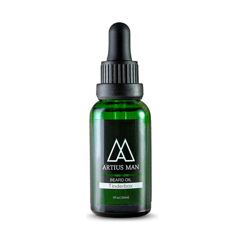 Artius Man Tinderbox Beard Oil – Tobacco and Vanilla Beard Conditioning Oil (1 oz)