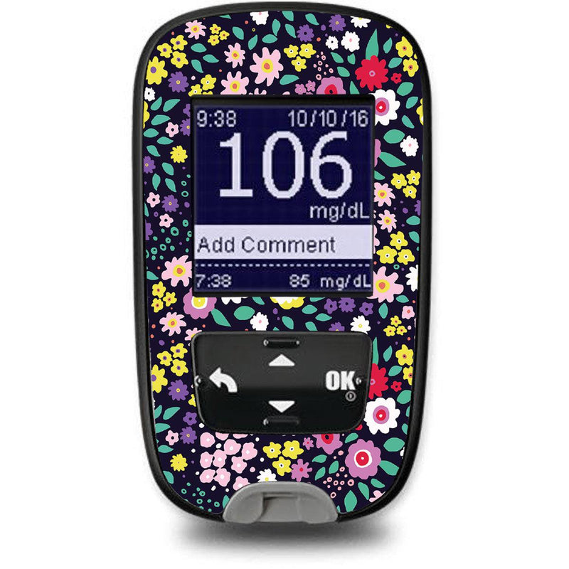 Peelz Tiny Flowers Accu-Chek Guide Glucometer Peelz/Stickers