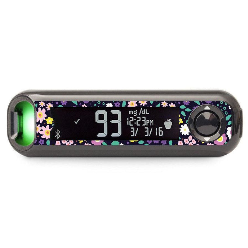 Peelz Tiny Flowers Bayer Contour© Next One Glucometer Peelz/Stickers